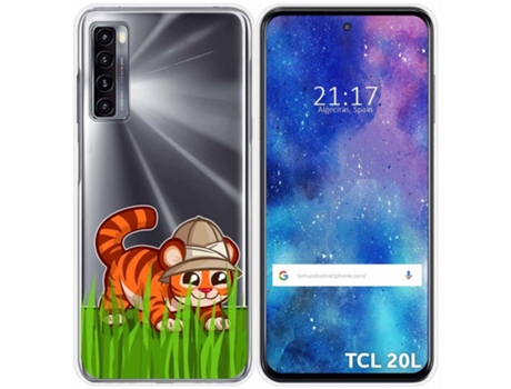 Carcasa TCL 20L / 20L+ TUMUNDOSMARTPHONE Dibujos Transparente Multicolor