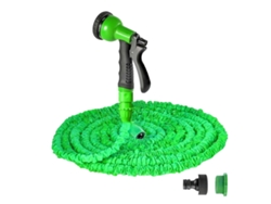 Manguera Extensible Klack 15 M Para Jardín Con Boquilla Regulable, Ligera, Resistente Y Compacta