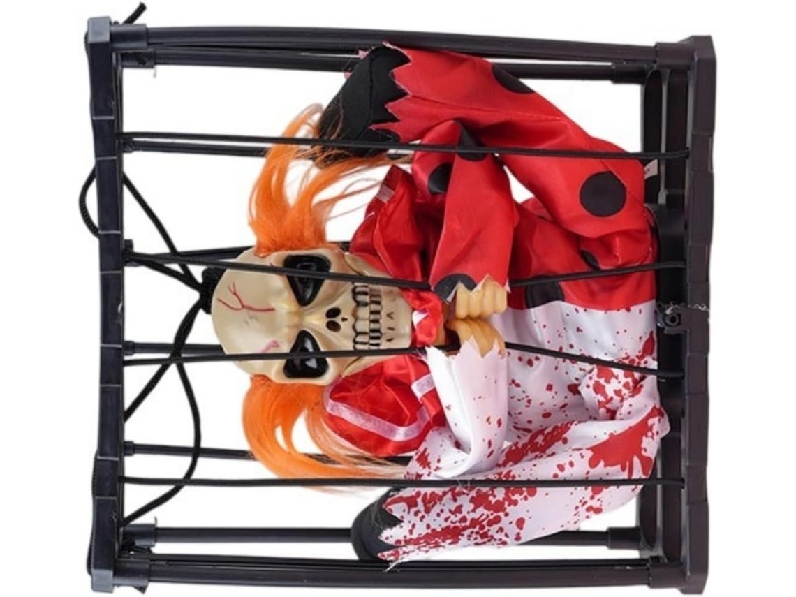 Decoración Animada De Halloween: Accesorios Colgantes Con Forma De Calavera, Sonido Y Luz Para Fiestas.