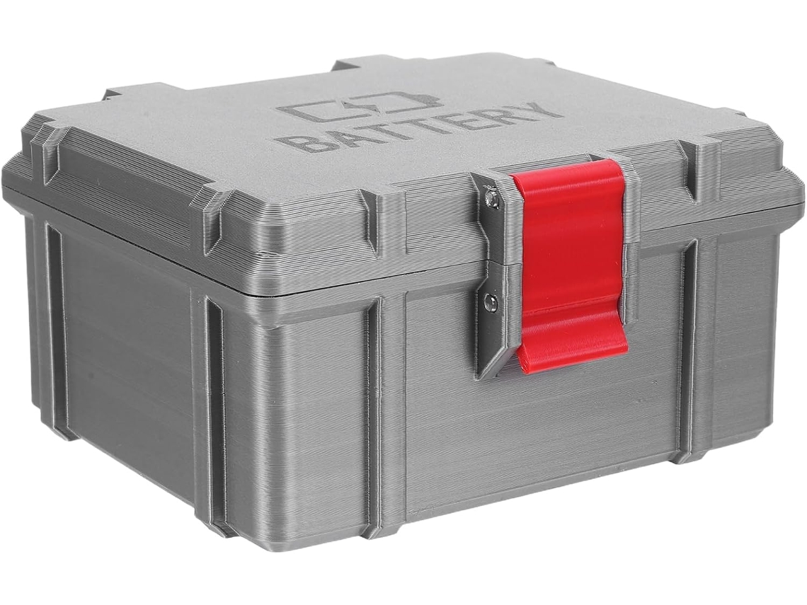 Caja De Almacenamiento De Baterías Impermeable De Acceso Rápido Para Pilas Aa Y Aaa, De Plástico Petg.