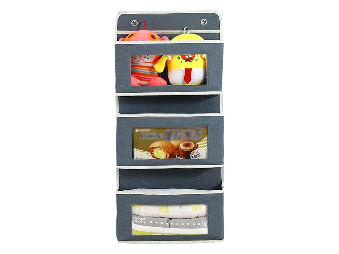 Organizador de pared estantes suspendidos gris (33x27x3cm) Kofihety
