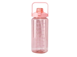 Botella Deportiva De Policarbonato Transparente Antideslizante De Gran Capacidad (2000 Ml) Para Ejercicio Al Aire Libre.