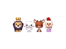 Funko STAR WARS Figura Árbol de Navidad Caja pop de bolsillo navideño. Paquete de 4