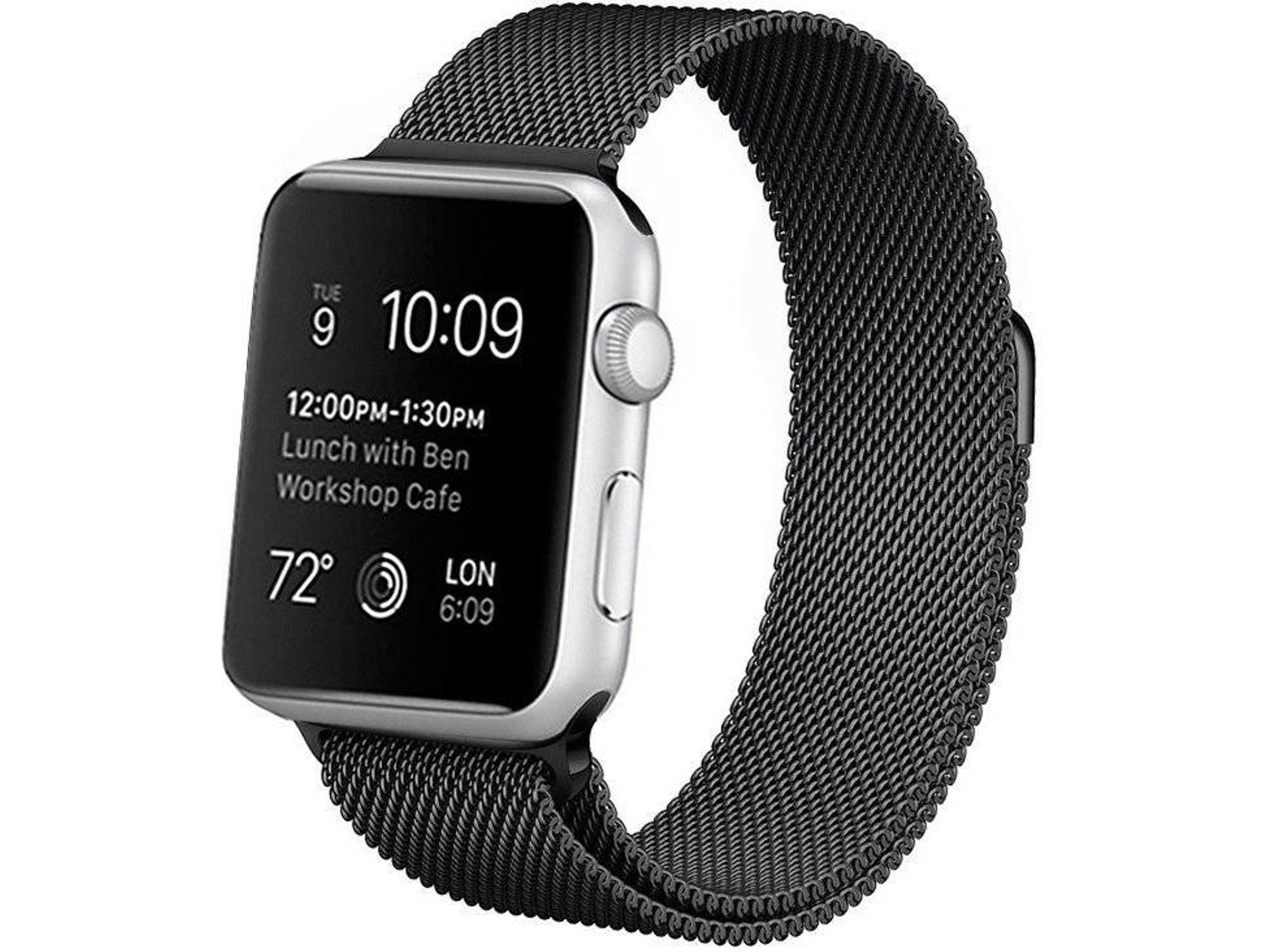 Brazelete Smartwatch COOL Metal Apple Watch Series (38 x 40 mm - Negro)