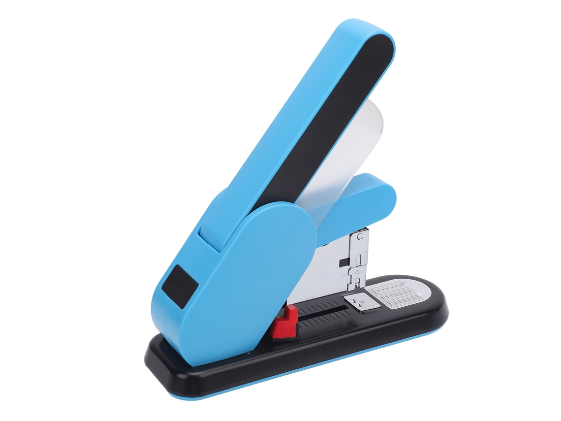 Grapadora De Gran Capacidad Para 130 Hojas, Ajustable, De Escritorio, Azul