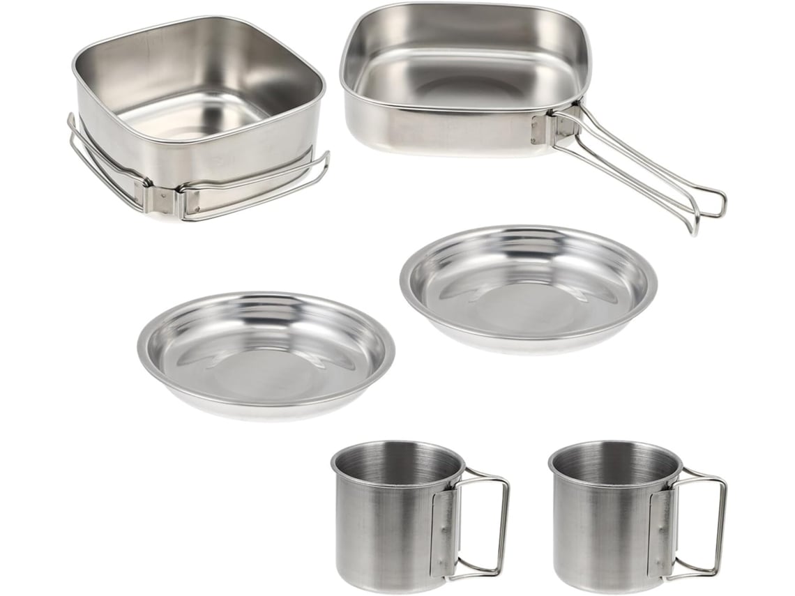 Juego De Utensilios De Cocina De Acero Inoxidable Para Acampar