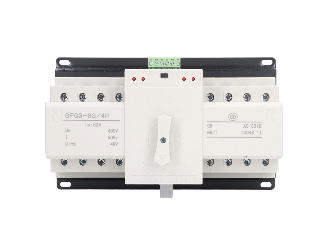 Mini Interruptor De Transferencia Automática De Doble Alimentación Con 2 Modos De Control, 63 A 400 V Para Generador.