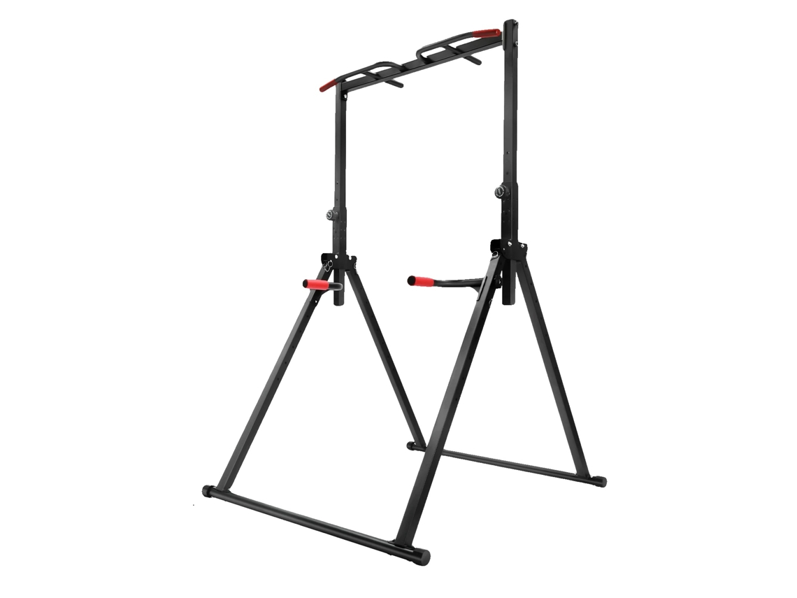 Barra de dominadas, altura ajustable, capacidad de 440 lb, OEM negra.