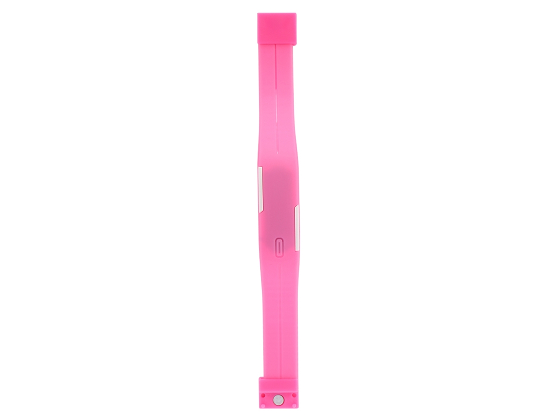 Reloj Digital Led Para Niños, Con Correa Rectangular De Plástico Rosa.