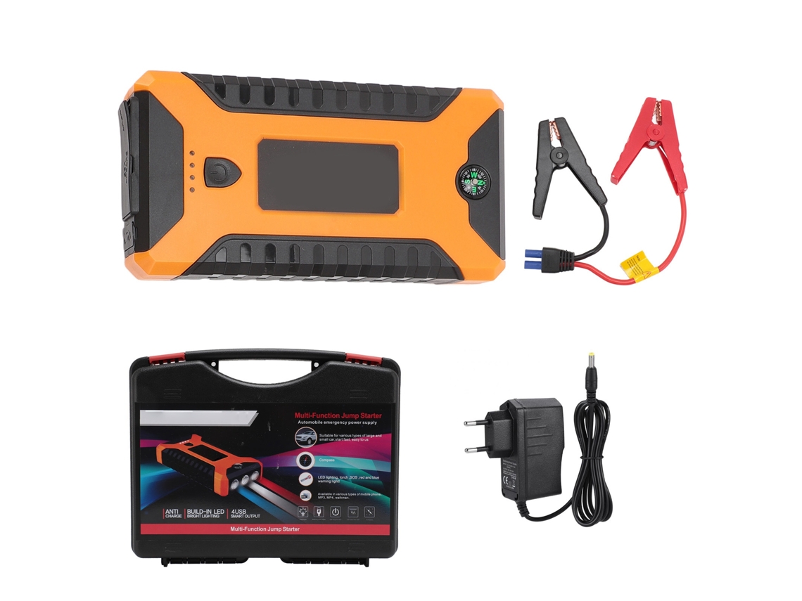 Arrancador Portátil Para Coche De 12 V, 1000 A Y 20000 Mah Con 4 Puertos Usb Y 8 Modos De Protección, Arrancador De Batería De Emergencia.