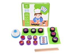 Bloques De Construcción De Sushi De Madera - Juguete Educativo Para Niños De 3 Años En Adelante