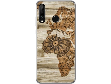 Carcasa Huawei P30 Lite TUMUNDOSMARTPHONE Madera 07 Multicolor