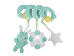 Juguete Colgante Para Cochecitos, Peluche En Espiral Con Sonido, Para Bebés Menores De 3 Años, Verde.