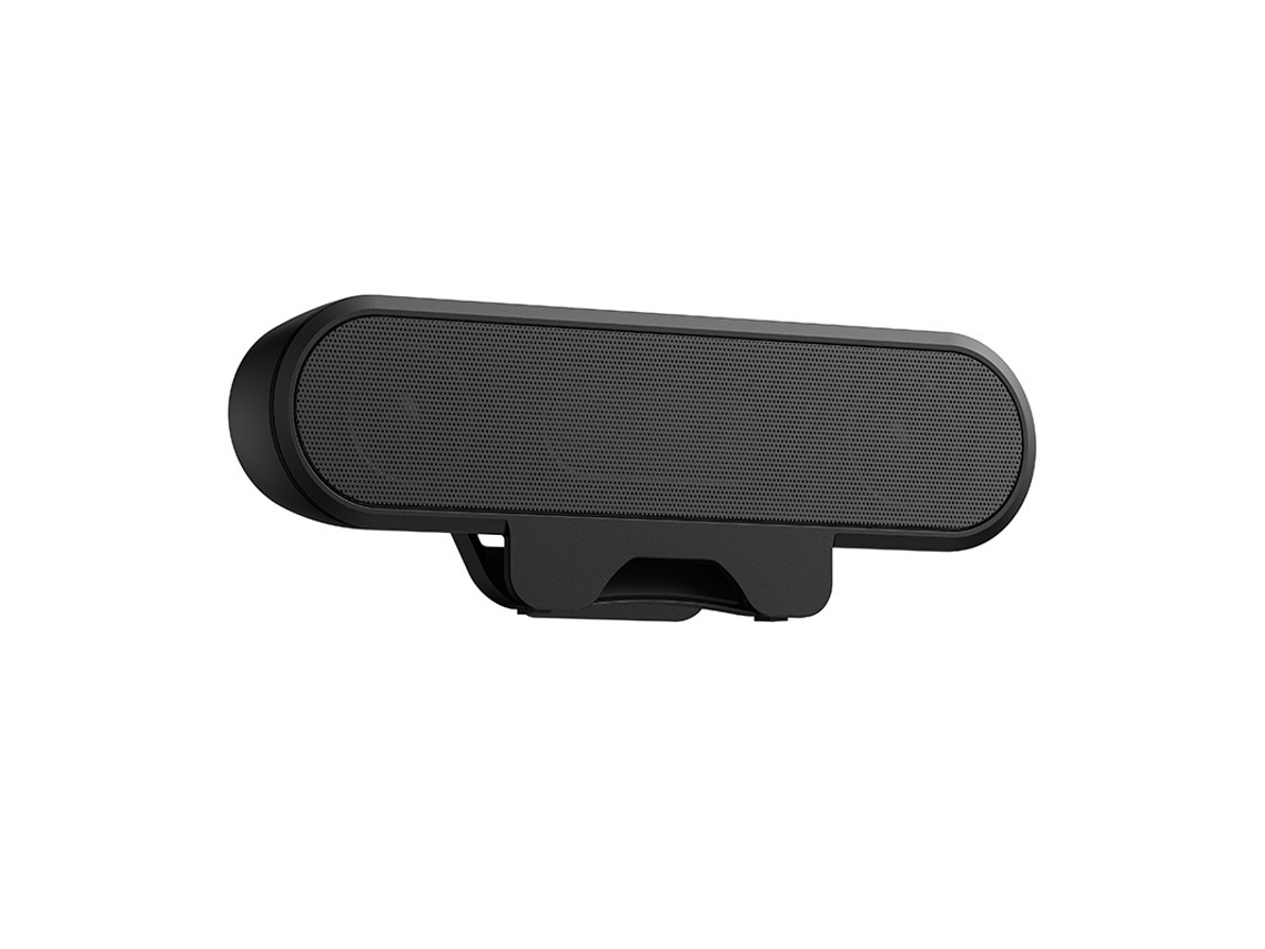 Barra de sonido USB de alta potencia de 10 W con subwoofer y subwoofer con cable (negro)