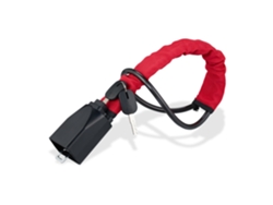 Relaxdays Bloqueio Do Volante Para Automóvel, Duplo, Proteção Antirroubo, Aço, Preto/vermelho