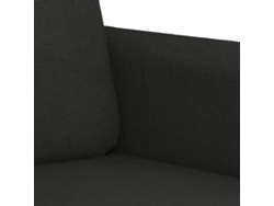 Juego De Sofás Con Cojines 3 Piezas Tela Negro