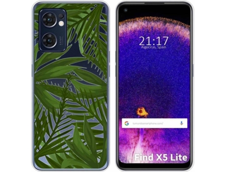 Carcasa Oppo Find X5 Lite 5G TUMUNDOSMARTPHONE Dibujos Transparente Jungla Multicolor