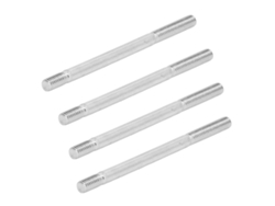 Omni-30pcs Tornillo De Doble Extremidad Rosca Carbono Acero Resistente M6 113mm Para Motor