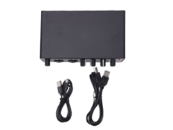 Interfaz De Audio (grabación De Audio De Guitarra 24 Bits 192 Khz Con Entrada Dual)