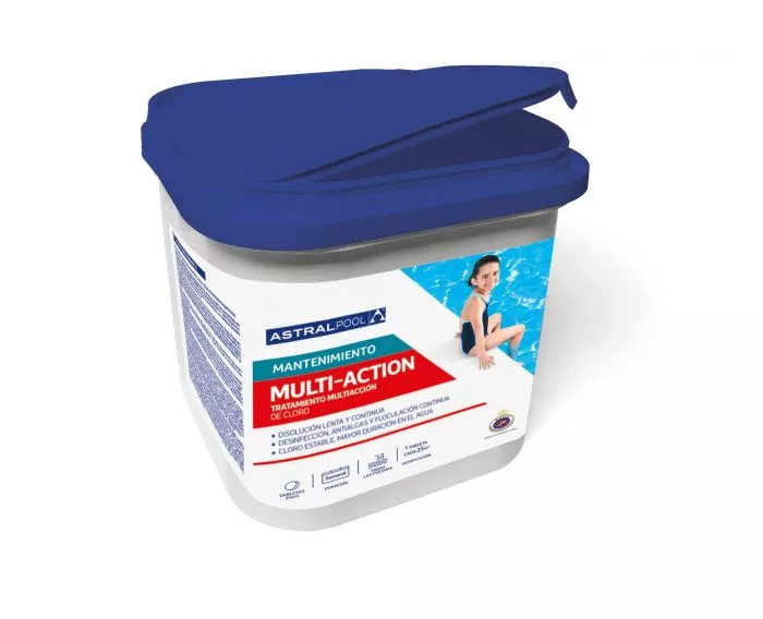 Multiacción En Tabletas 250G ASTRALPOOL - Envase 5 Kg
