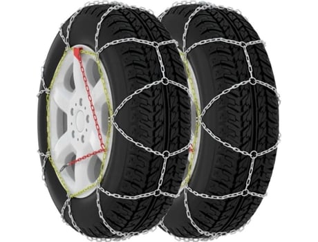 vidaXL Cadenas de nieve para ruedas de coche 2 unidades 9 mm KN110