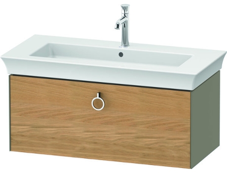 DURAVIT Tulip blanco, mueble de lavabo colgado en la pared, ancho 984 x fondo 458mm, con 1x extraíble, con tirador, WT42520