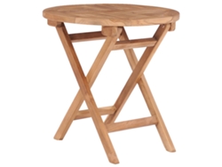 Mesa de jardín LOVELY HOME plegable de madera de teca maciza (45 cm)