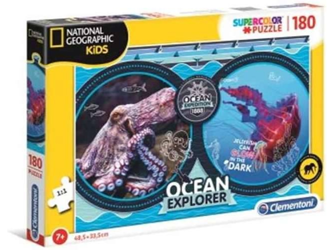 Puzzle CLEMENTONI National Geo Kidsocean (180 Piezas - Edad mínima: 3 años)