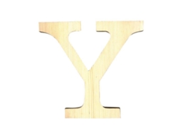 ARTEMIO Letra Y en Madera Cortada 11,5 cm