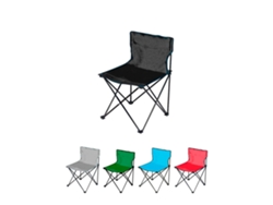 Jardin202 - Silla Plegable De Camping Ligera Sin Reposabrazo | Silla De Exterior Ideal Para Acampada, Picnic O Pesca Negro |  (negro)