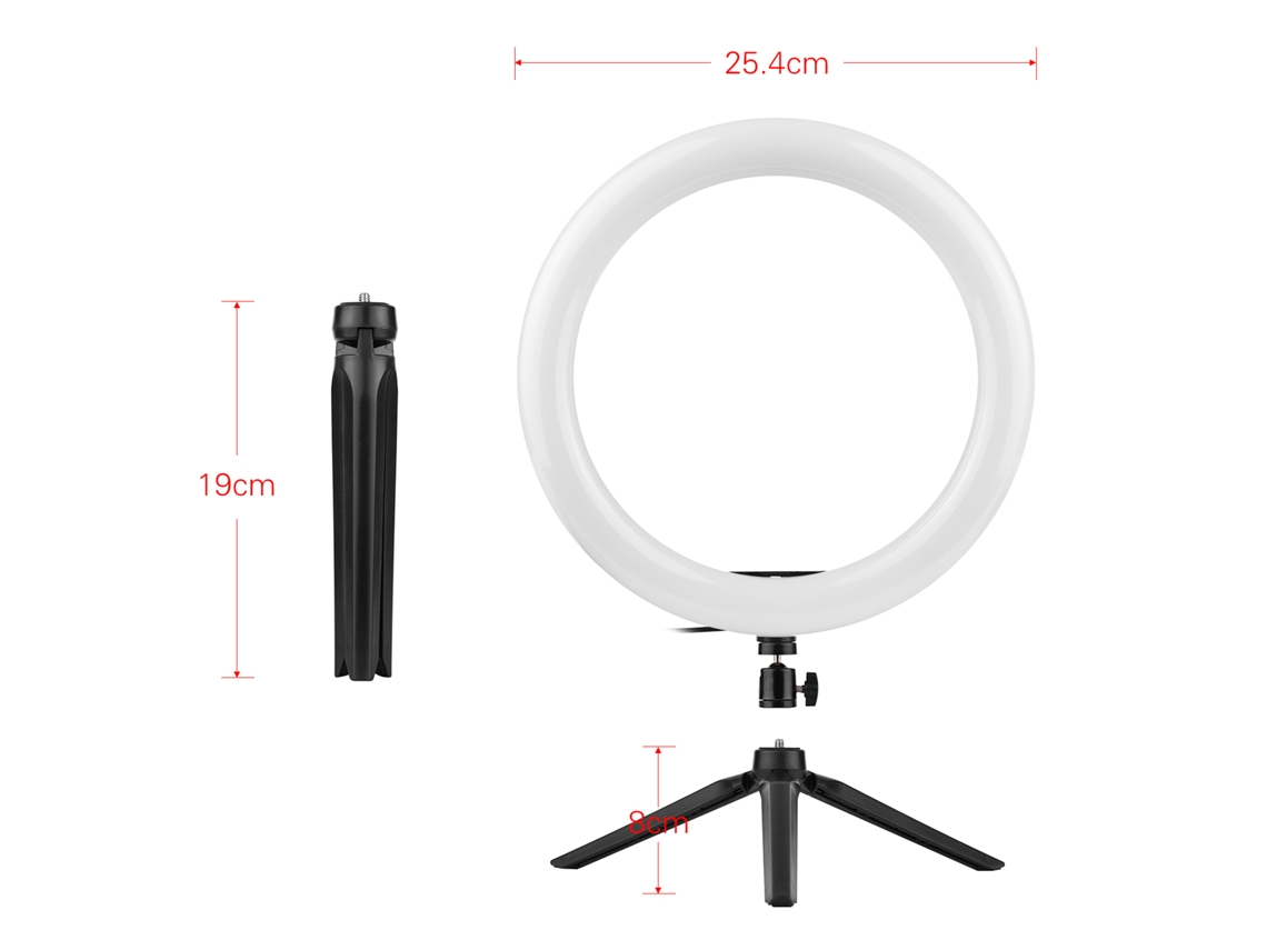 2026-kit De Luz Anillo Led Con Trípode Y Montaje Para Teléfonos, Control Remoto Usb Para Streaming Youtube Y Maquillaje