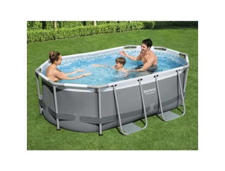 Piscina Desmontable Ovalada Power Steel 305X200X84 cm BESTWAY