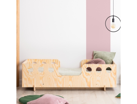 Somier Anaïs Bois Ripas PETITSMEUBLES Madera Beige (203x93x40)
