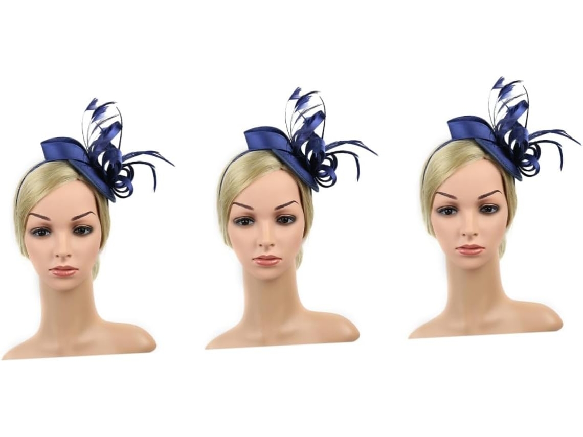 3pièces De Mariée Avec Et Plumes Accessoire Élégant Pour Réceptions Événements Spéciaux