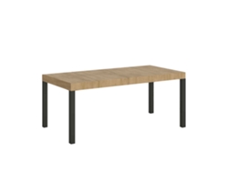 Mesa extensible 90x90/246 cm Everyday Premium Roble Natural estructura Antracita ITAMOBY