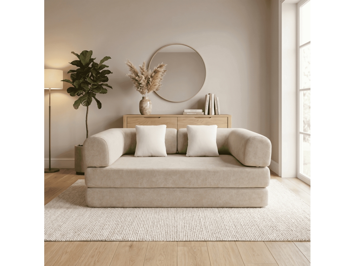 Coco Living Sofá Kaia Convertible - Arena/blanco
