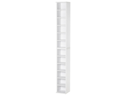 Estante Para Cd Y Dvd, 204 Discos, Blanco