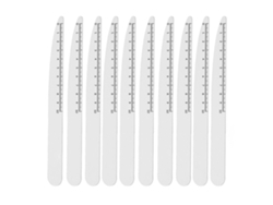 10pcs Lixa De Unhas Profissional Duplo Lado Lavável Reutilizável Com Escala Para Salão E Lar