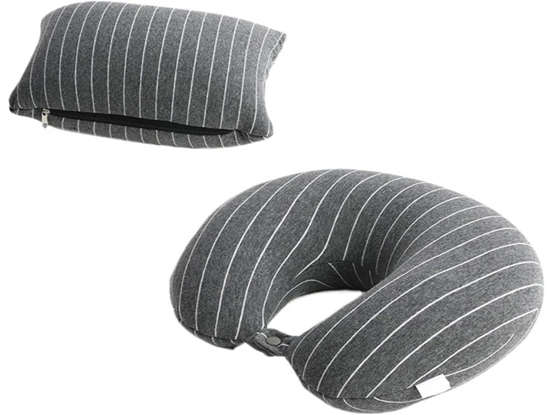 Almohada Cervical Multifuncional En Forma De U, Almohada De Espuma Viscoelástica Para Automóvil O Avión, Reposacabezas Suave Y Resistente.