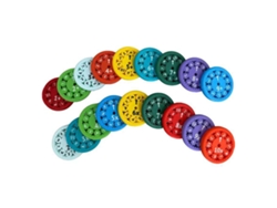 Bj-brinquedo Matemático Interativo Para Crianças Jogo De Mesa Rotativo Aprendizagem De Aritmética Soma Subtração Multiplicação Divisão (18 Peças)