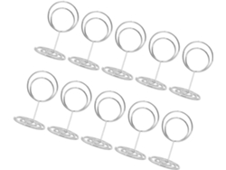 Juego 10 Soportes Números 50 Metal Plateado Soporte Resistente Versátil Bodas Oficinas Eventos Mesa Mm Clip