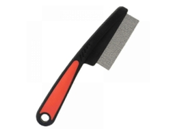Peine anticaspa de acero inoxidable con dientes finos, multifuncional para el cuidado del cabello de niños y adultos, Jinyubo Store (negro)