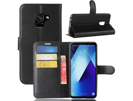 Carcasa Samsung Galaxy A8+ (2018) Multi4you Libro Cartera Negro