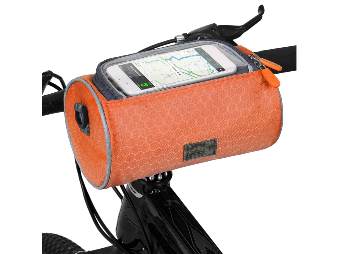 Bolsa Impermeable Para Manillar De Bicicleta Con Soporte Para Teléfono Con Pantalla Táctil Y Bandolera Para Mtb