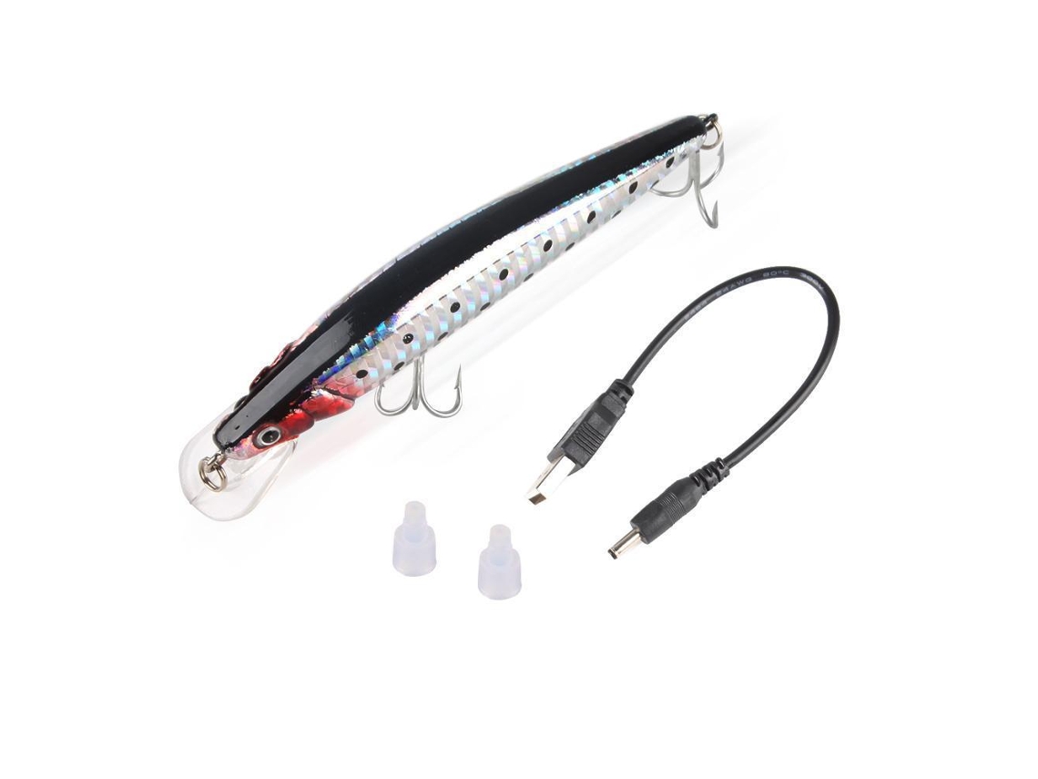 Señuelo De Pesca Eléctrico Con Luz Led Y Carga Usb Para Ríos Y Lagos.