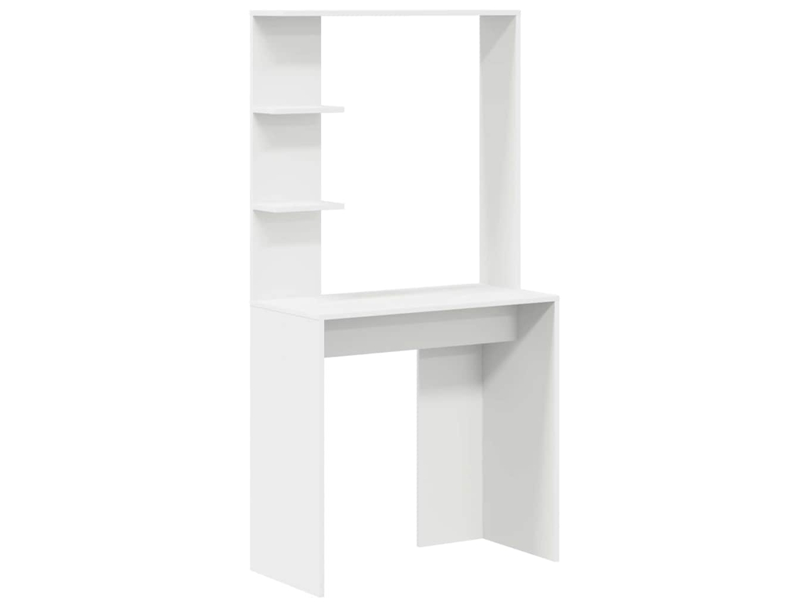 Mesa | Escritorio Blanco 78,5 x 37 x 154,5 cm Madera tratada