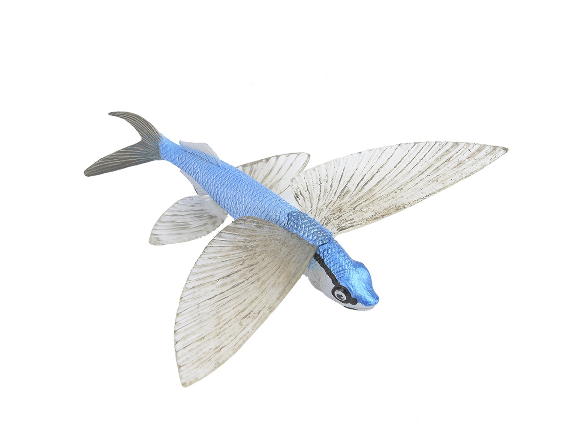 Ats-figura De Pez Volador De Plástico Sólido Modelo De Animal Marino Juguete Educativo Para Niños Niñas