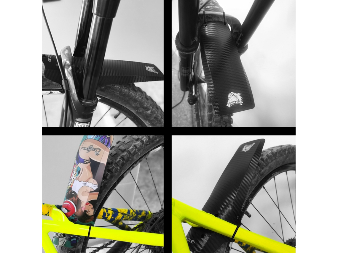 Guardabarros Delanteros Y Traseros Para Bicicletas De Montaña Y Carretera Con Correas De Sujeción - Accesorio Para Bicicleta