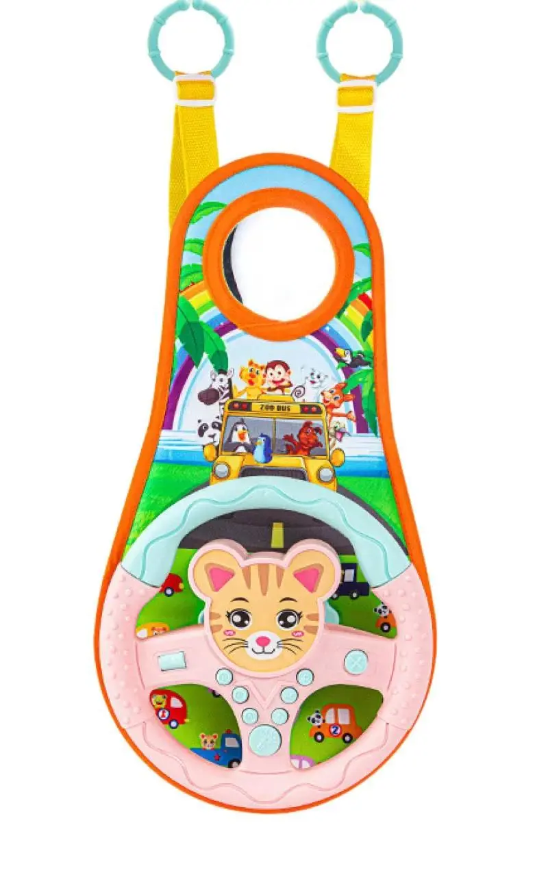 Volante Juguete Suspenso Chrui Para Niños Con Simulación De Conducción (gato)
