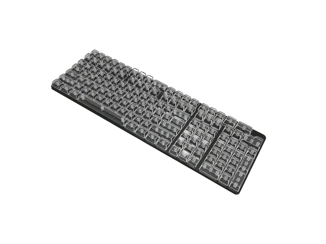 Conjunto De Teclas 132 Teclas Pc Transparente Altura Cbsa Ergonômico Para Teclado Mecânico Branco